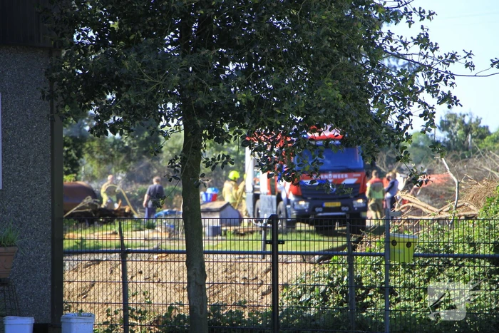 Buitenbrand veroorzaakt door vuurton