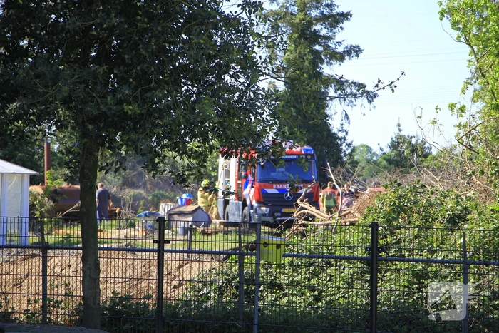Buitenbrand veroorzaakt door vuurton