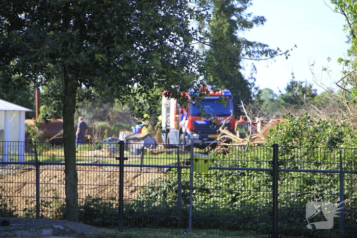 Buitenbrand veroorzaakt door vuurton