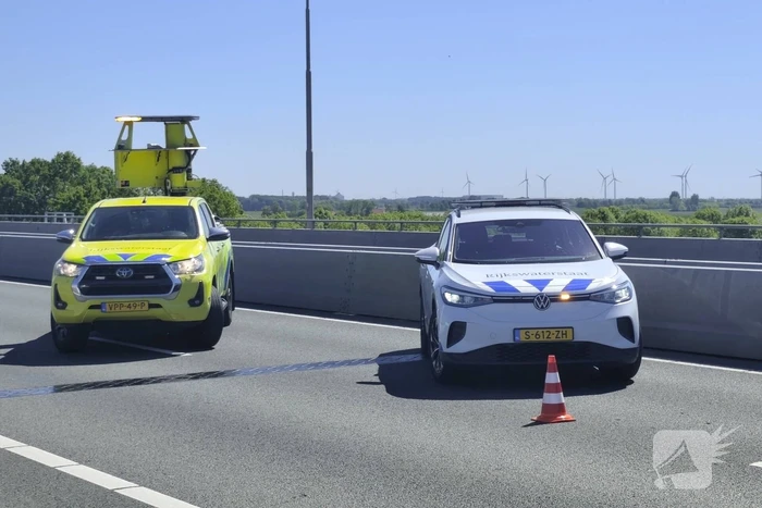 Motorrijder gewond bij botsing op snelweg