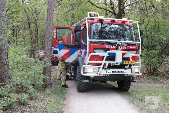 Beginnende bosbrand snel geblust