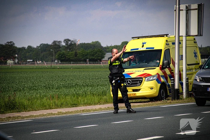 Kop-staartbotsing veroorzaakt lange file