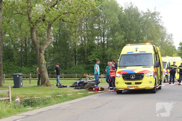 Motorrijder ernstig gewond bij ongeval, traumateam ingezet
