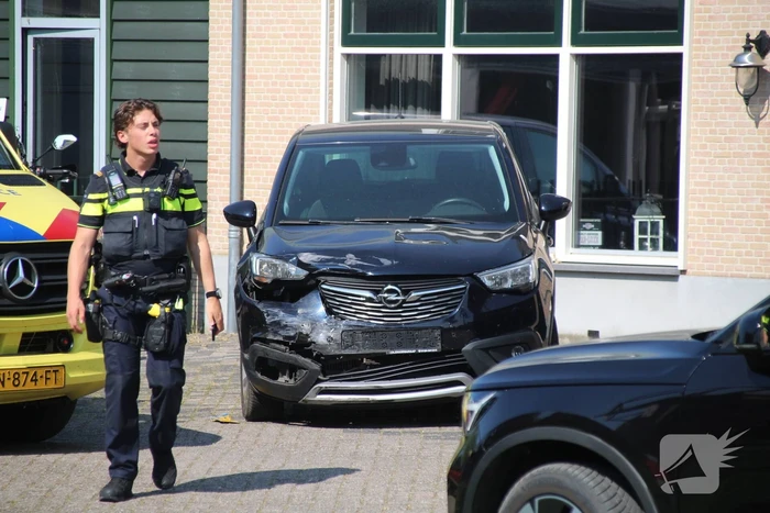 Auto's beschadigd na botsing