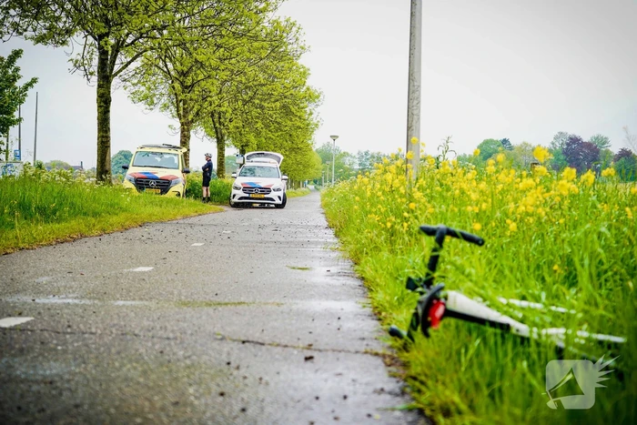 Wielrenner naar het ziekenhuis na valpartij