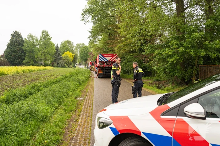Brand in woning zorgt voor grote brandweerinzet