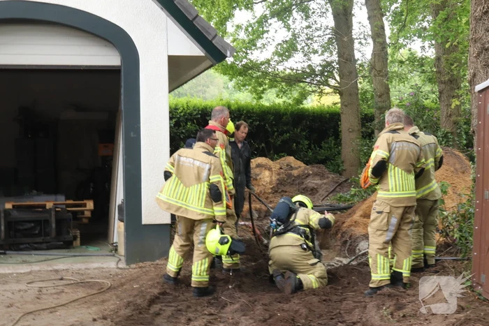 Gaslekkage tijdens werkzaamheden
