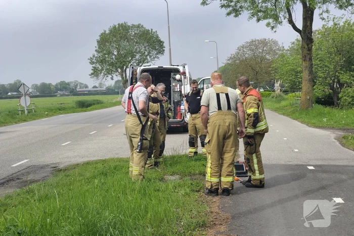 Onderzoek naar gaslucht in de straat