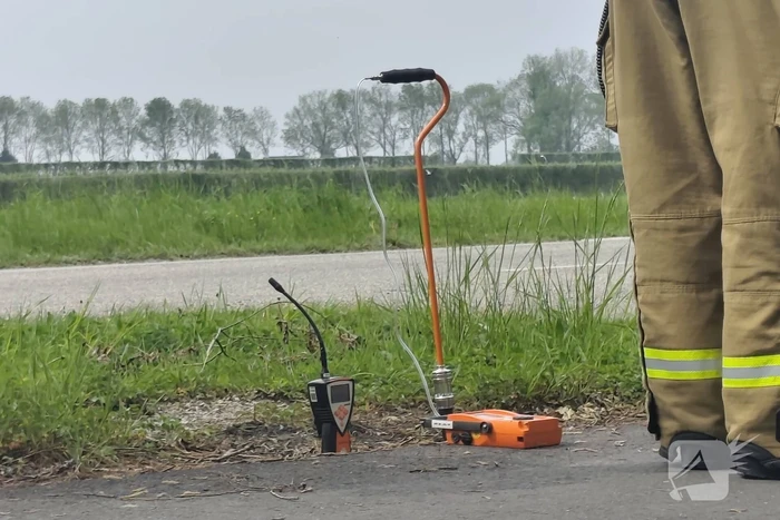 Onderzoek naar gaslucht in de straat