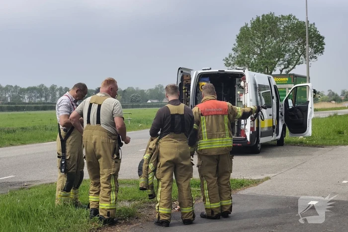 Onderzoek naar gaslucht in de straat