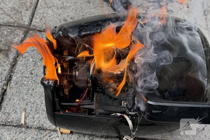Airfryer vliegt in brand in woning