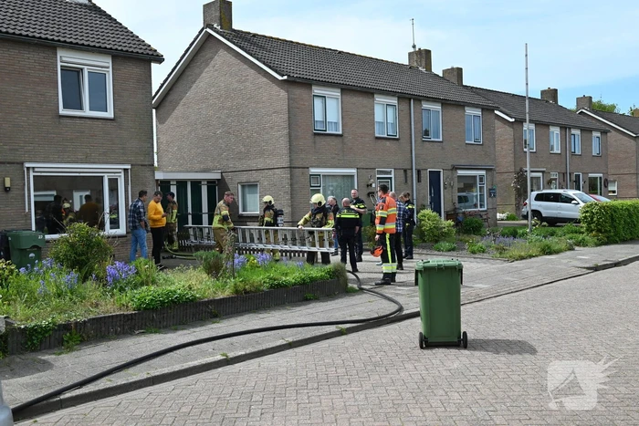 Brand op dak woning door werkzaamheden