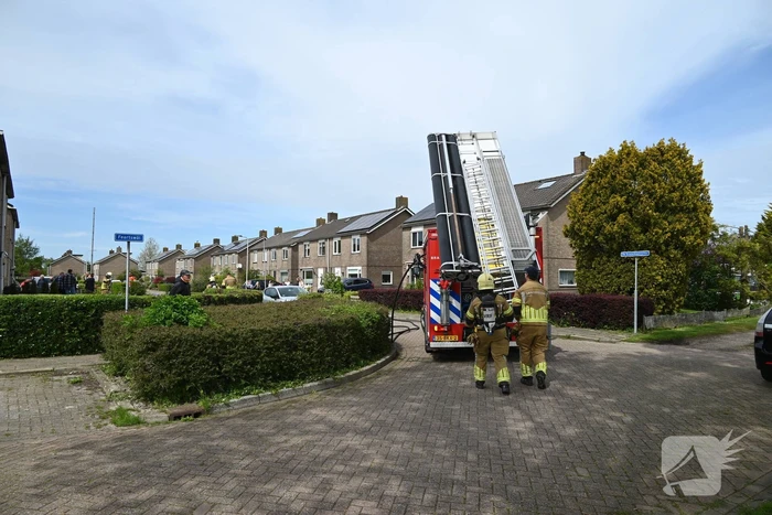 Brand op dak woning door werkzaamheden