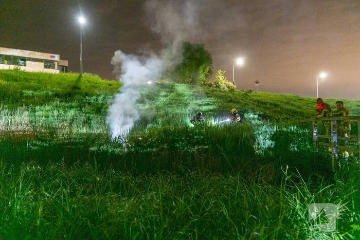 Brand in riet snel geblust