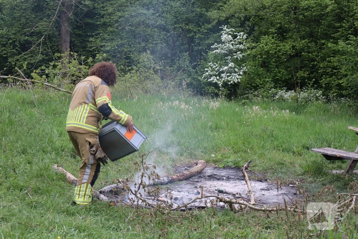 Brandende takken geblust door brandweer