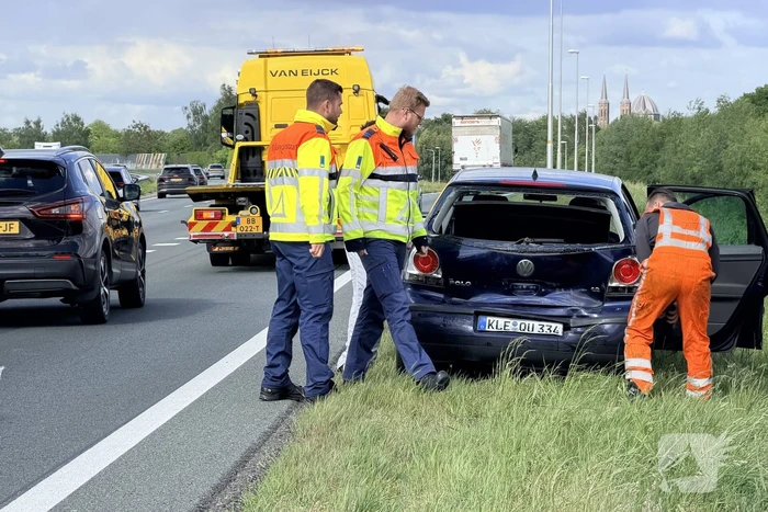 Kopstaartaanrijding zonder gewonden op snelweg