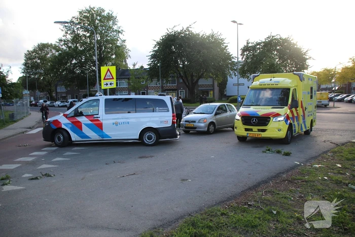 Ongeval tussen auto en fatbike