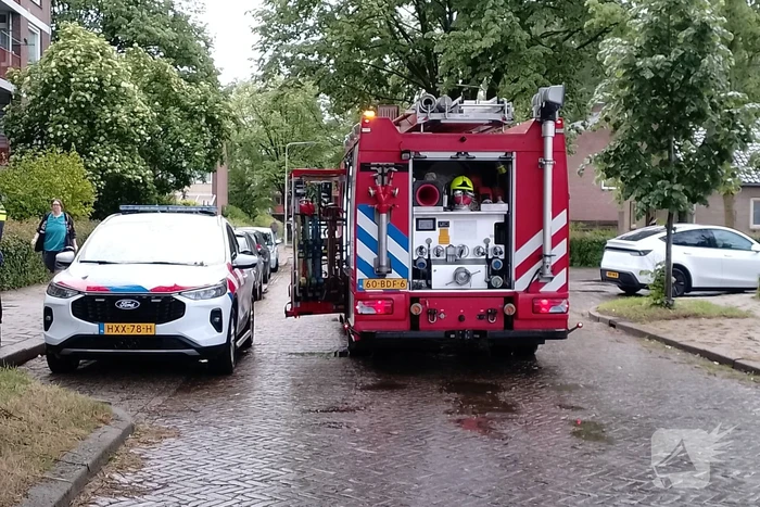 Kaars op balkon zorgt voor inzet van brandweer