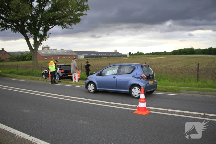 Ongeval met drie voertuigen zorgt voor verkeershinder