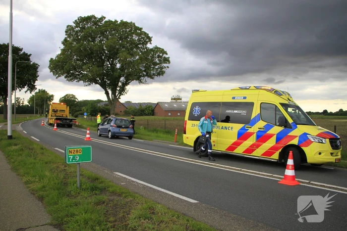 Ongeval met drie voertuigen zorgt voor verkeershinder