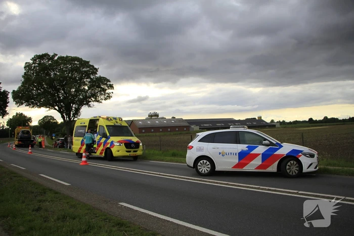 Ongeval met drie voertuigen zorgt voor verkeershinder