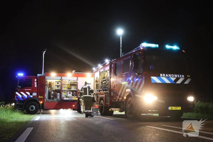 Auto belandt in sloot na ongeval