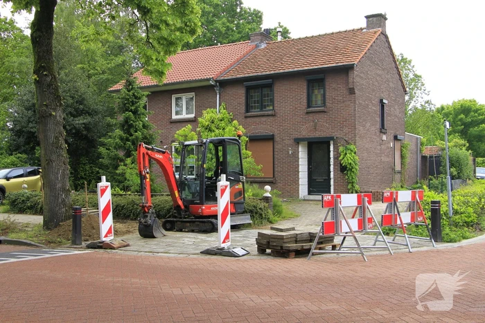 Gaslek ontdekt tijdens werkzaamheden