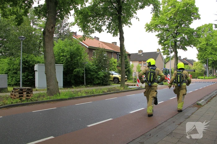 Gaslek ontdekt tijdens werkzaamheden