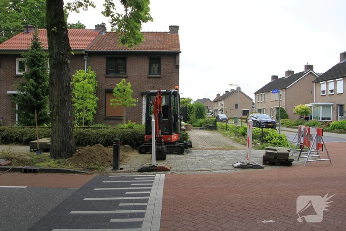 Gaslek ontdekt tijdens werkzaamheden