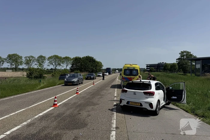 Forse aanrijding veroorzaakt verkeershinder
