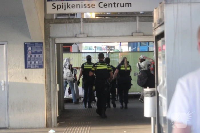Politie bemiddelt tijdens protest