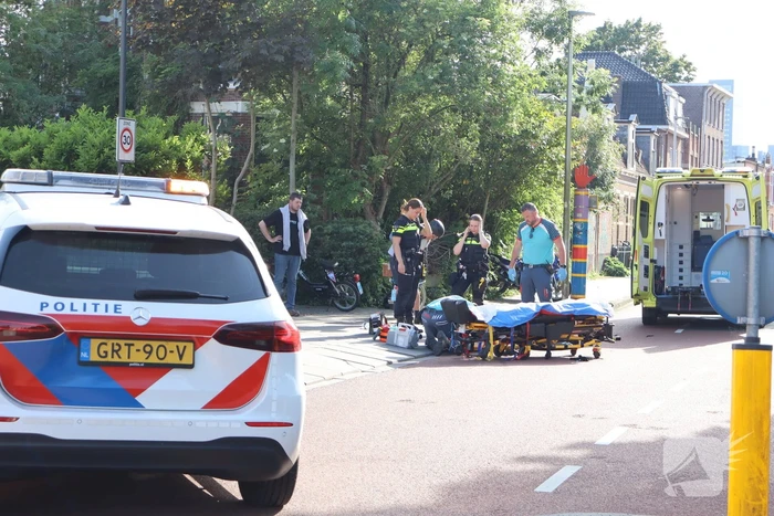 Fietser gewond bij aanrijding met motorrijder