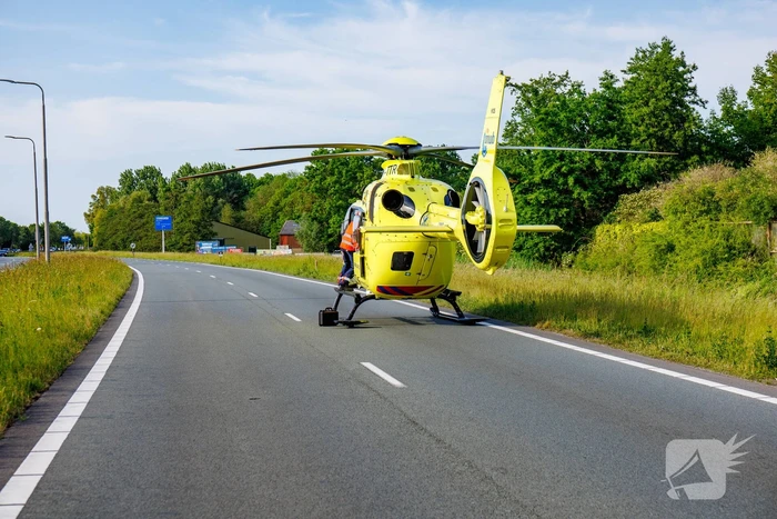 Zwaar ongeval tussen motor en auto met meerdere gewonden