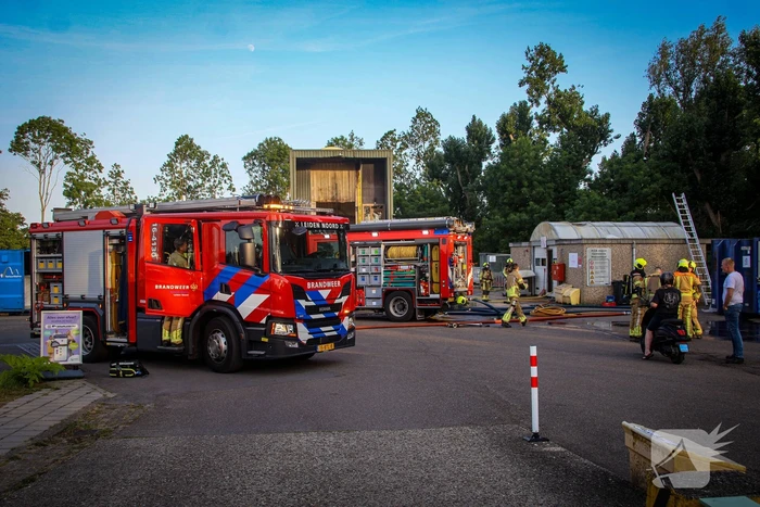 Brand in chemisch depot op gemeentewerf