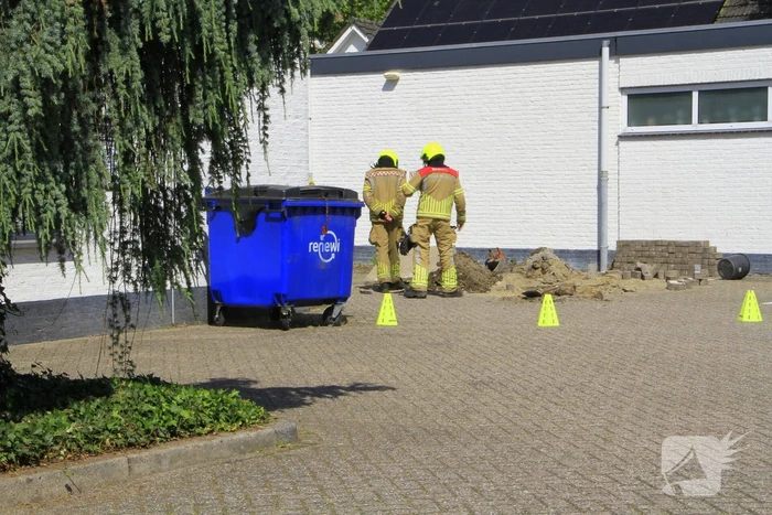 Gaslek tijdens graafwerkzaamheden