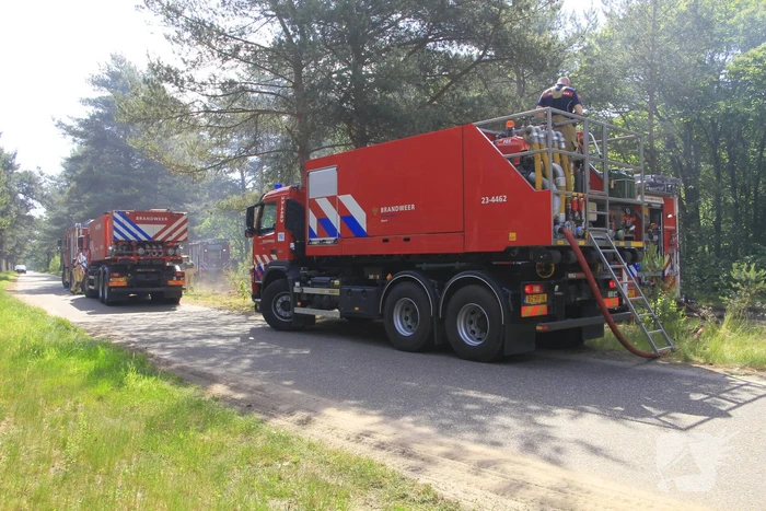 Grote brand in bosgebied snel geblust