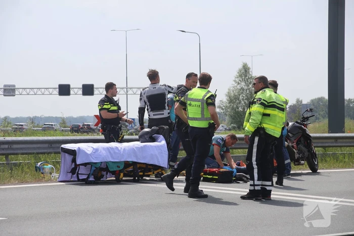 Wederom ongeval met motor nabij Corbulo tunnel