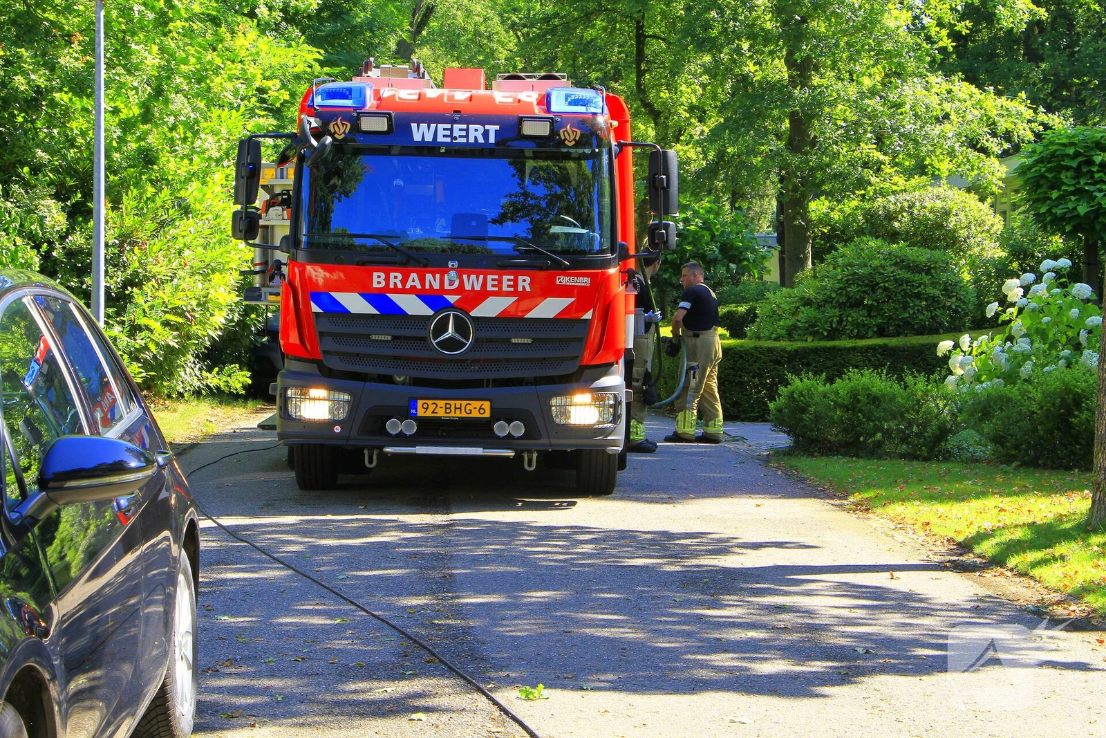 Persoon naar ziekenhuis na ongeval met chemicaliën. Persoon naar ziekenhuis na ongeval met chemicaliën.