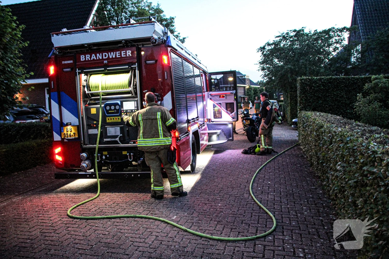 Brand in schuur snel geblust