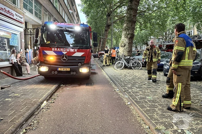Brandweer ingezet voor brand in portiek
