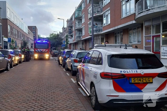 Gebouwbrand veroorzaakt sterke rooklucht