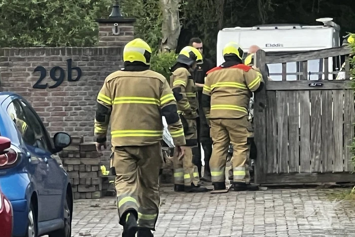 Gasleiding geraakt tijdens graafwerkzaamheden