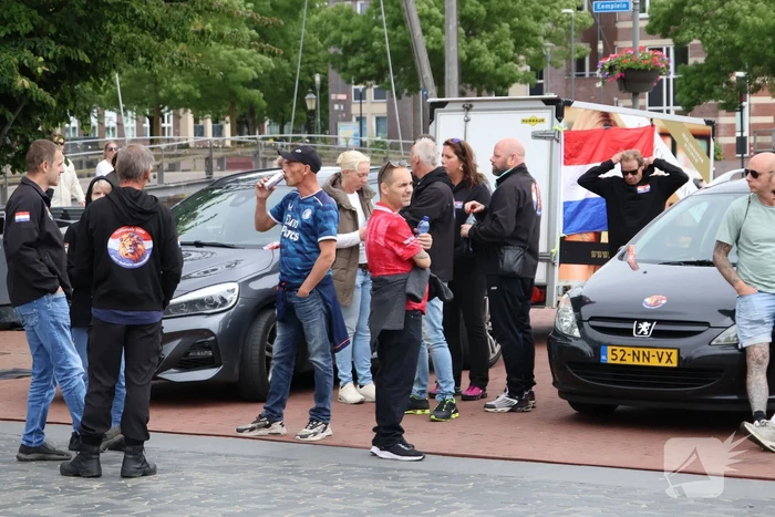 Demonstratie trekt veel aandacht