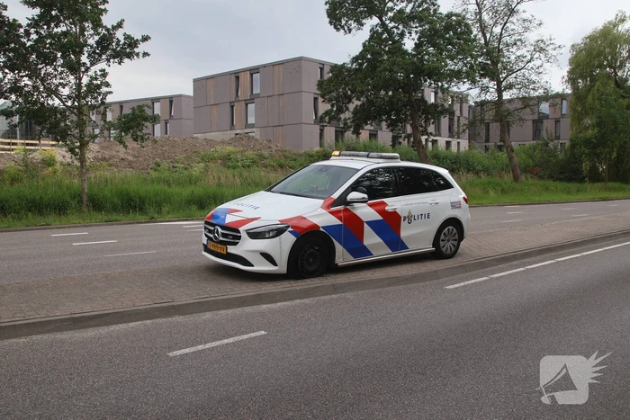 Politieauto loopt schade op bij eenzijdig ongeval