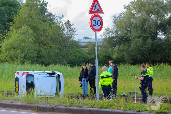 Bestuurder gewond bij eenzijdig ongeval