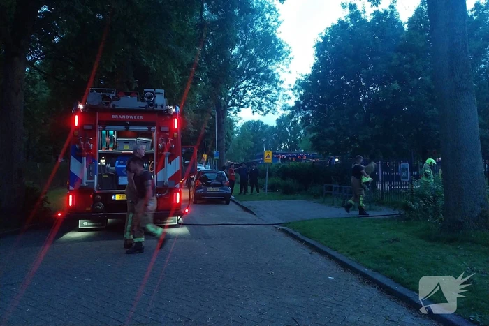 Scooter volledig verwoest door brand