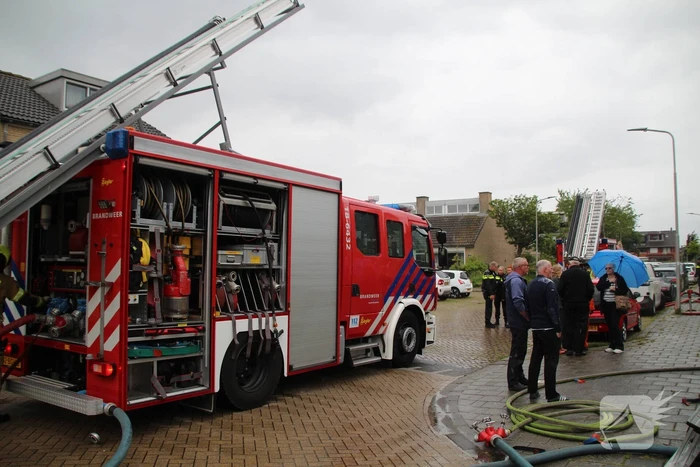 Flinke rookontwikkeling bij dakbrand