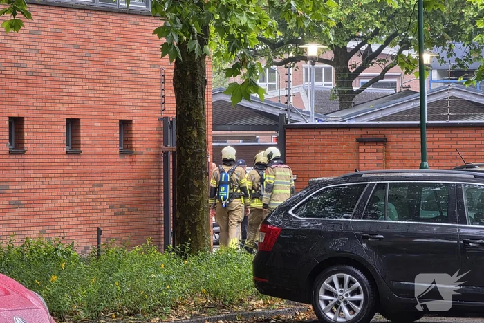 Brandgerucht bij politiebureau