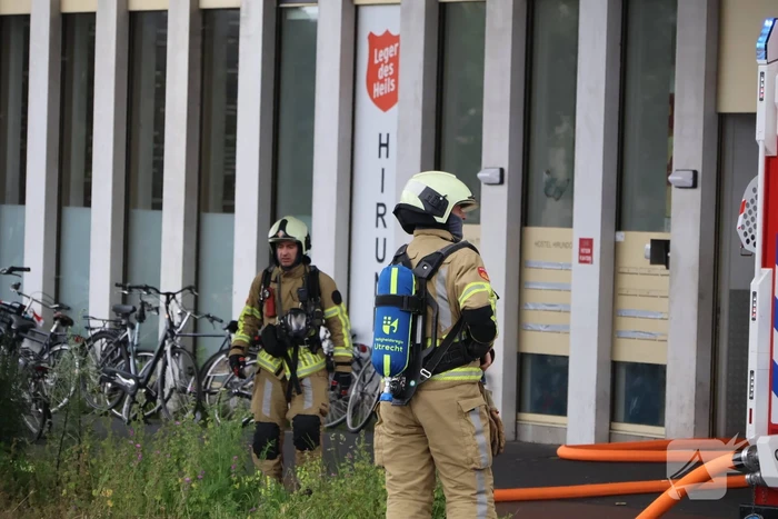 Brand bij Leger des Heils zorgt voor grote inzet