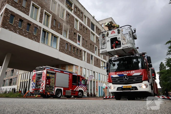 Brand bij Leger des Heils zorgt voor grote inzet